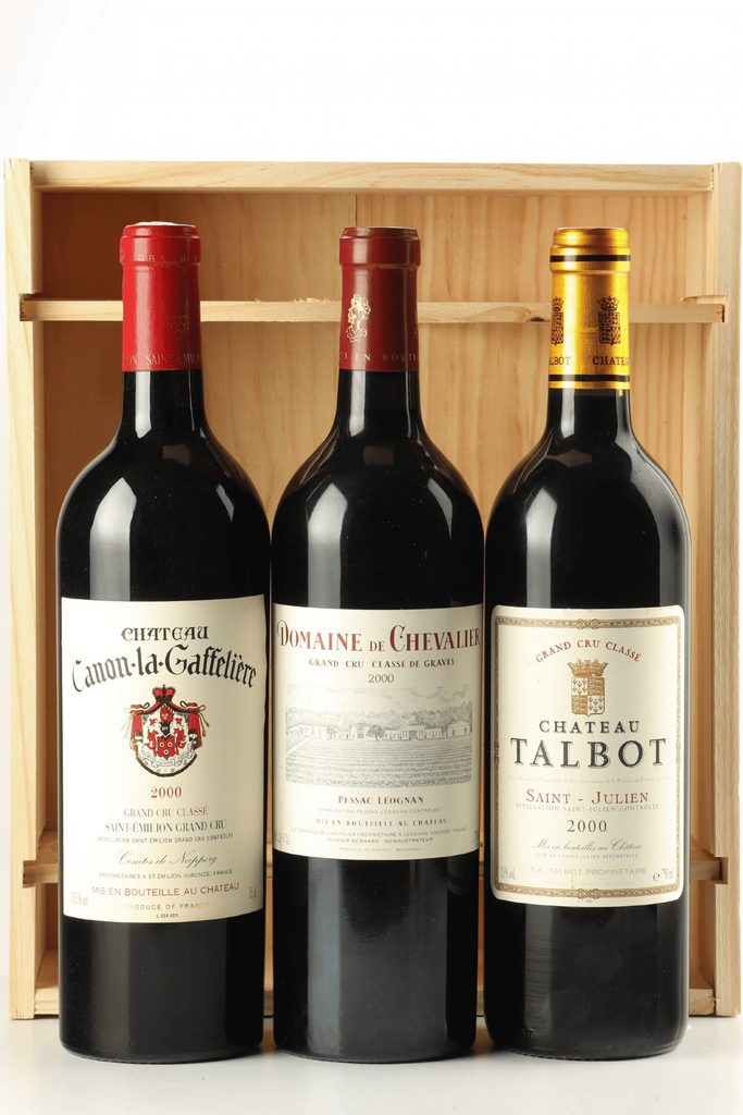 assortiment essentiels de bordeaux 2000