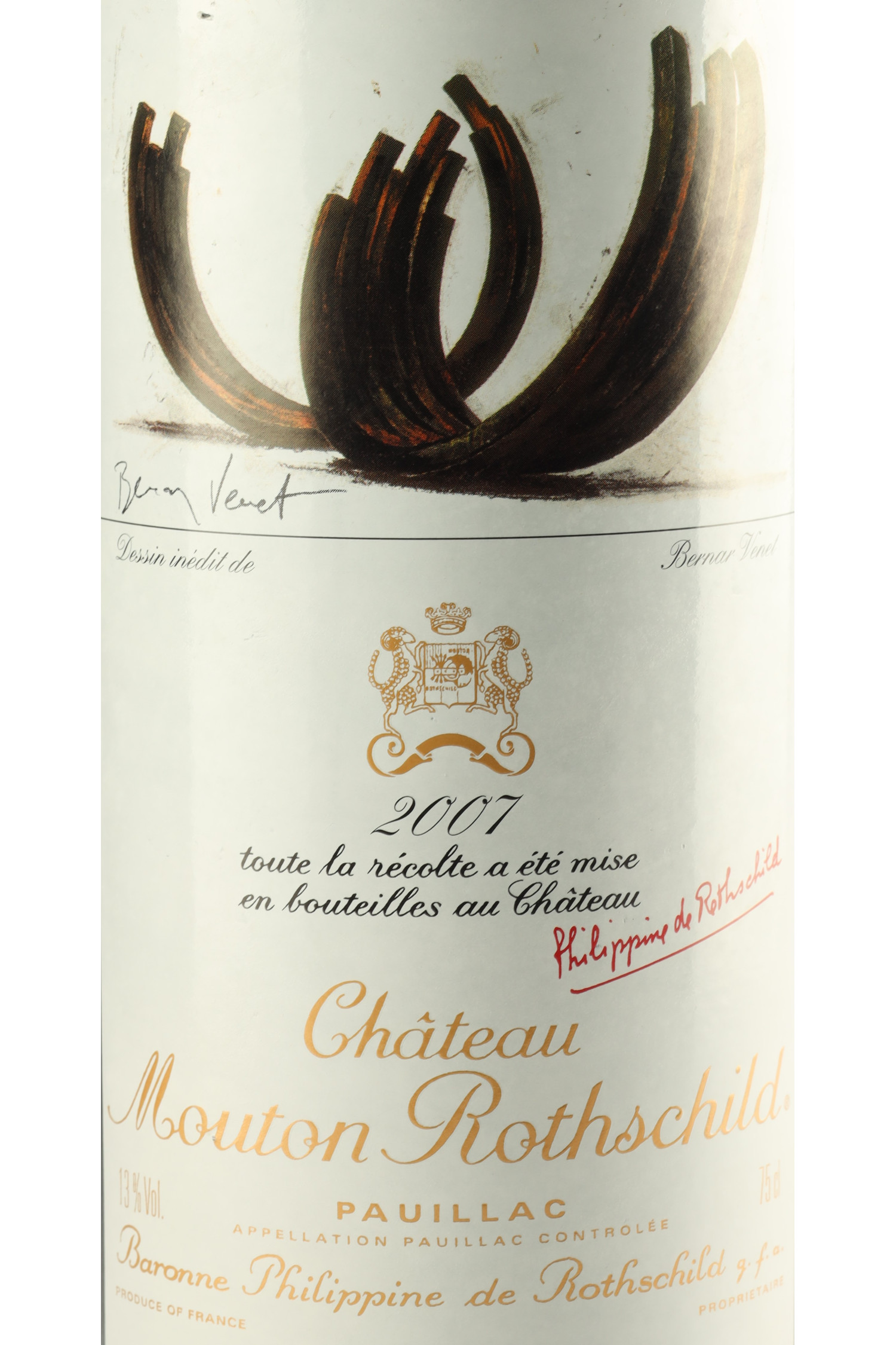 Bouteille De Château Mouton Rothschild 2013 - Pauillac, Bordeaux, 750ml, 12.5% Vol.