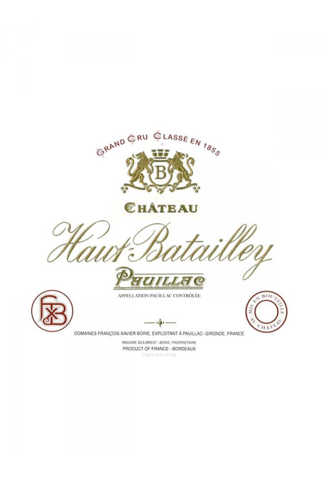 CHÂTEAU HAUT BATAILLEY 1990